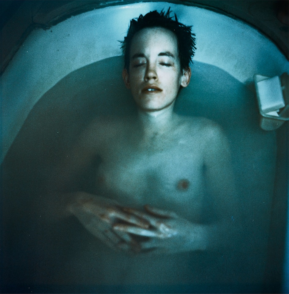 Ryan in the tub, Provincetown, Mass. by Nan Goldin