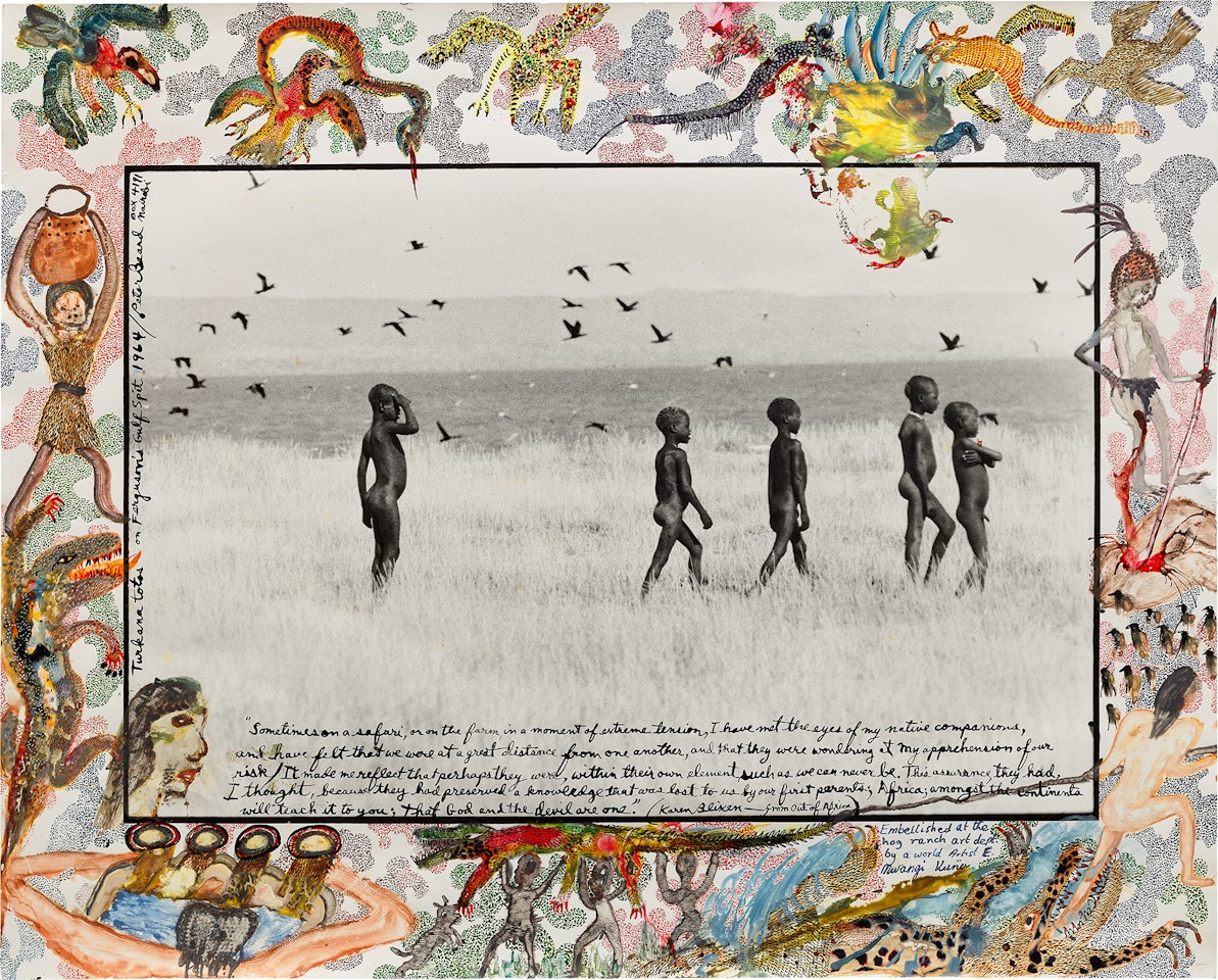 Turkana Totes on Fergusons Golf Spit by Peter Beard