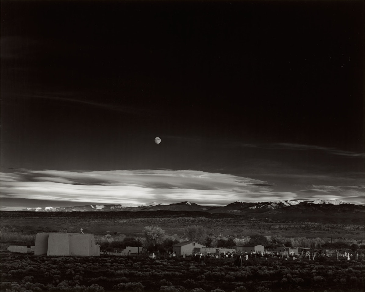 Moonrise, Hernandez, New Mexico by Ansel Adams