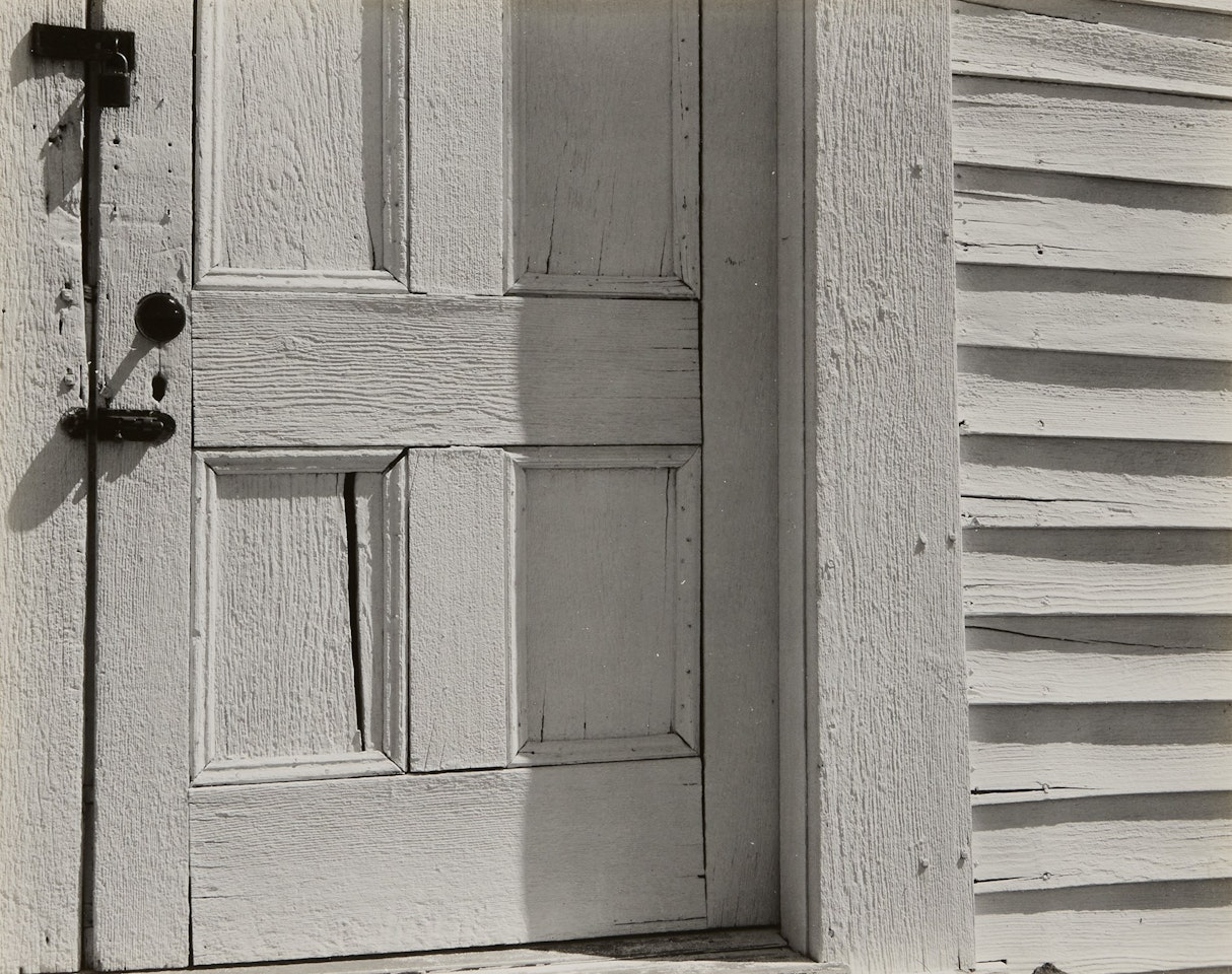 Church Door, Hornitos, California by Edward Weston