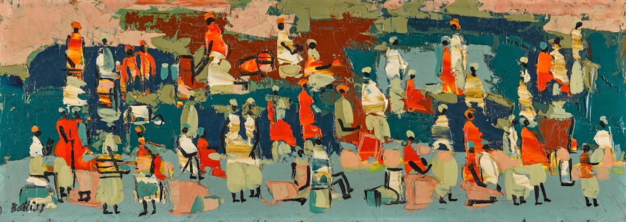 Bus Stop by Walter Battiss