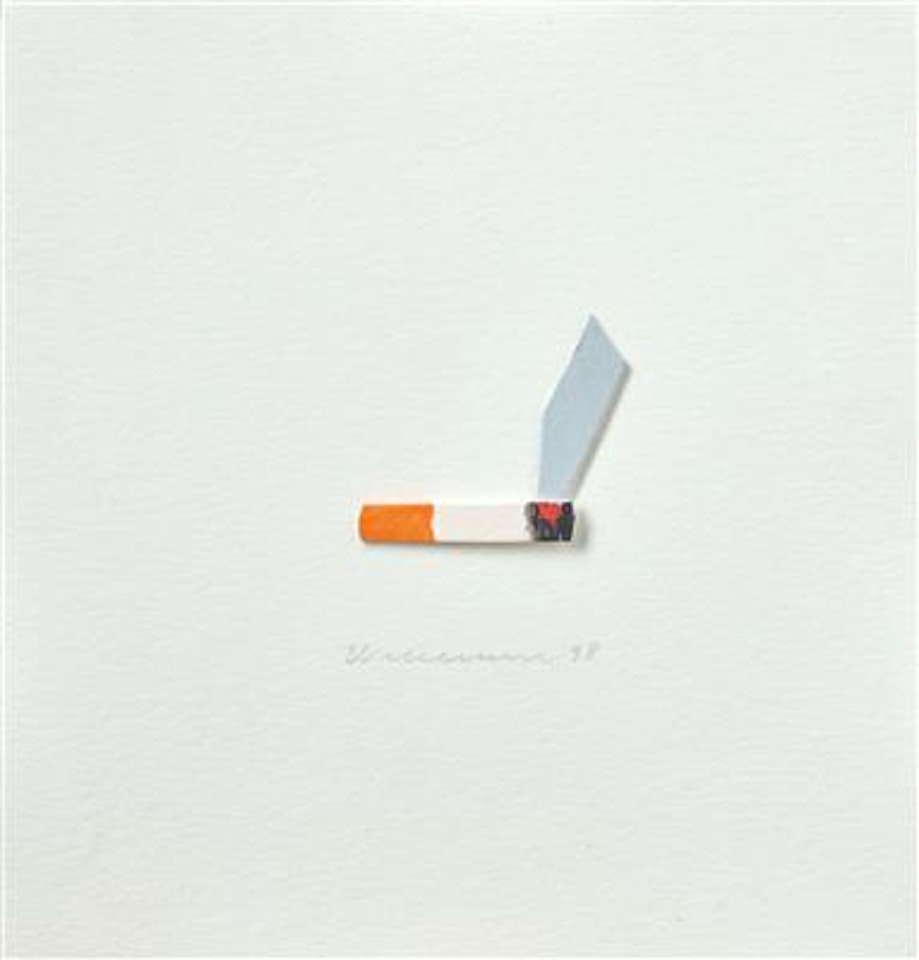 Smoking cigarette by Tom Wesselmann