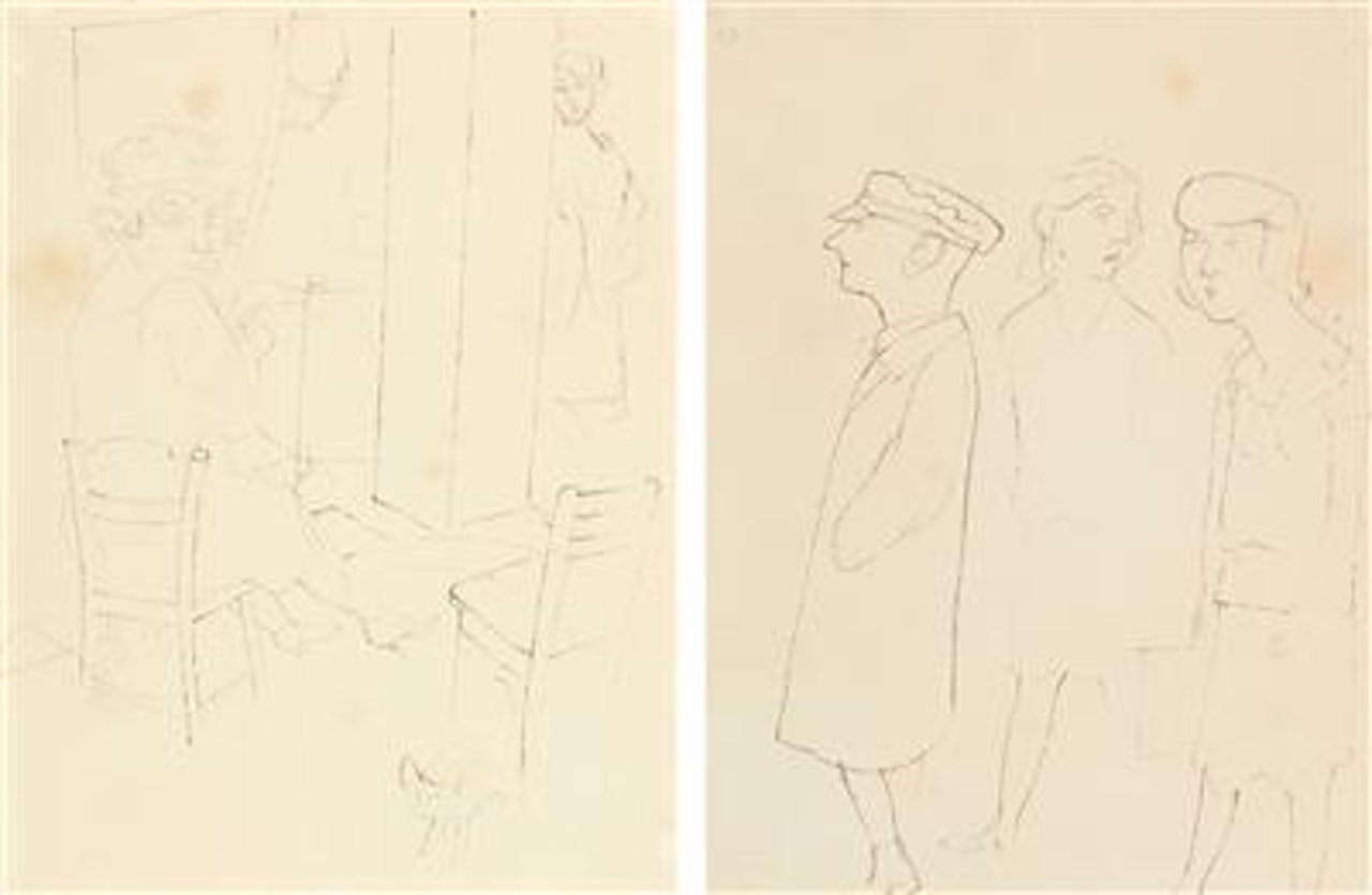 Mädchen im Schlafzimmer by George Grosz