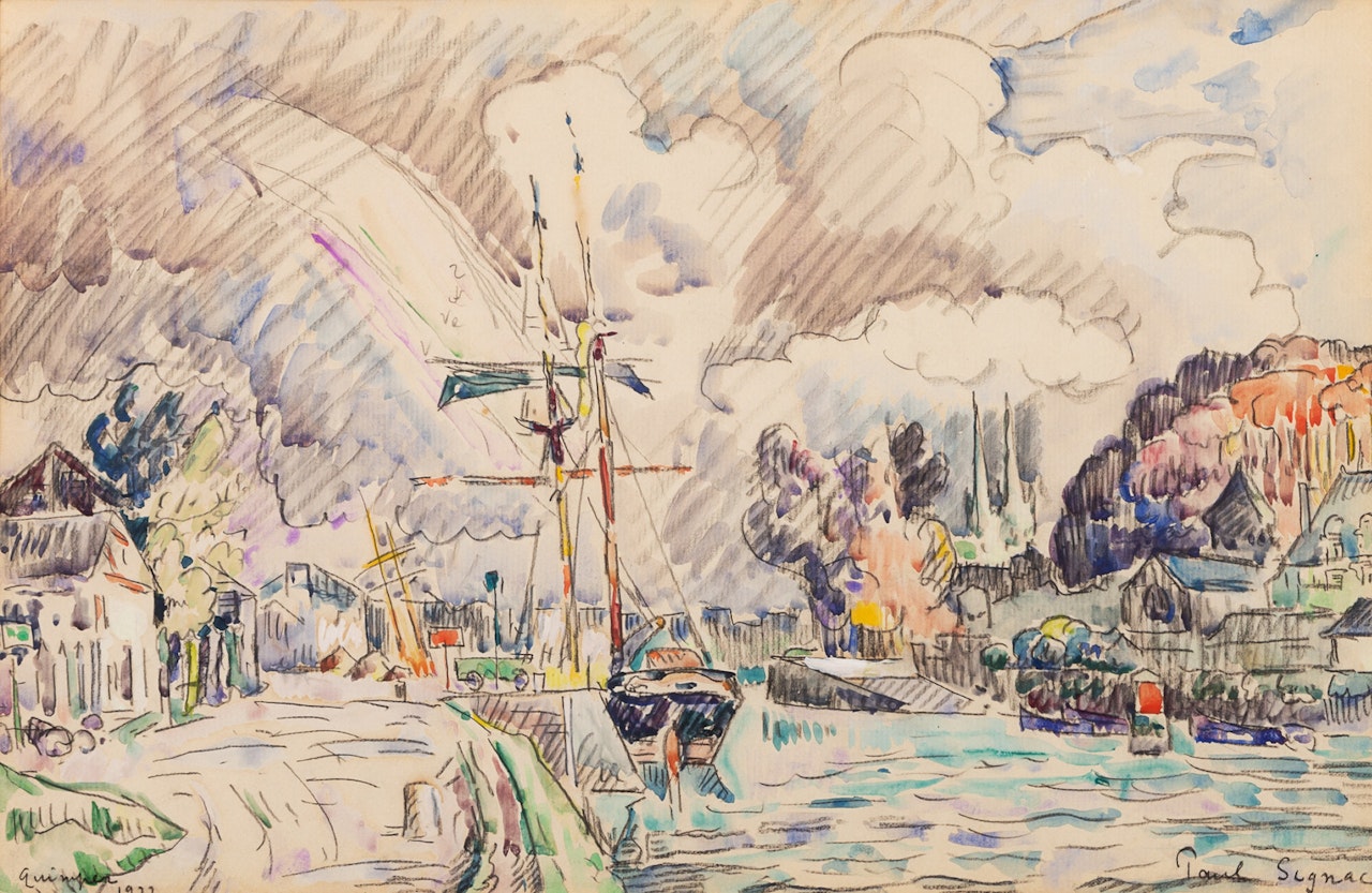 Quimper by Paul Signac