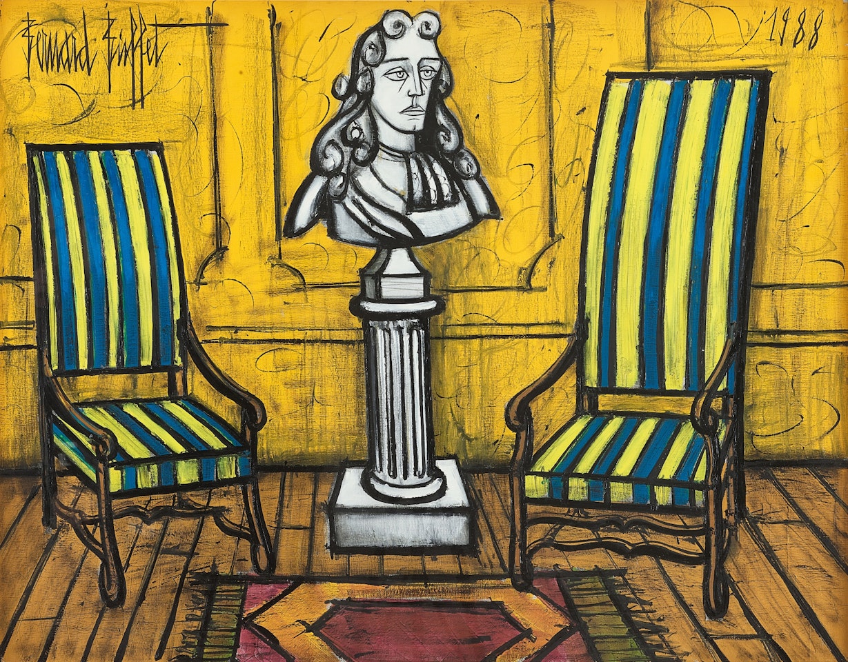 Intérieur aux deux fauteuils by Bernard Buffet