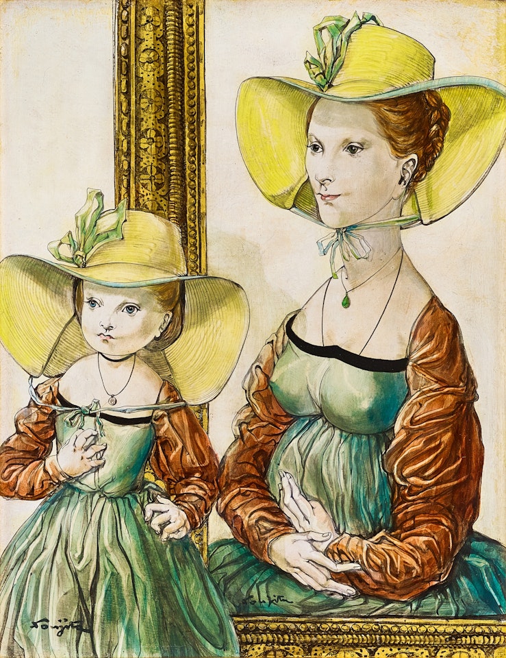 Le chapeau de sa maman by Leonard Tsuguharu Foujita