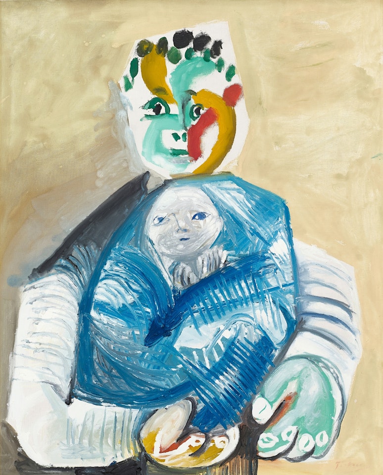 Homme portant un enfant by Pablo Picasso