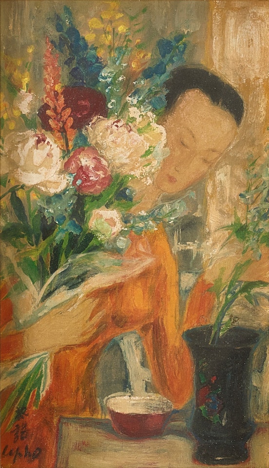 Femme aux fleurs by Le Pho