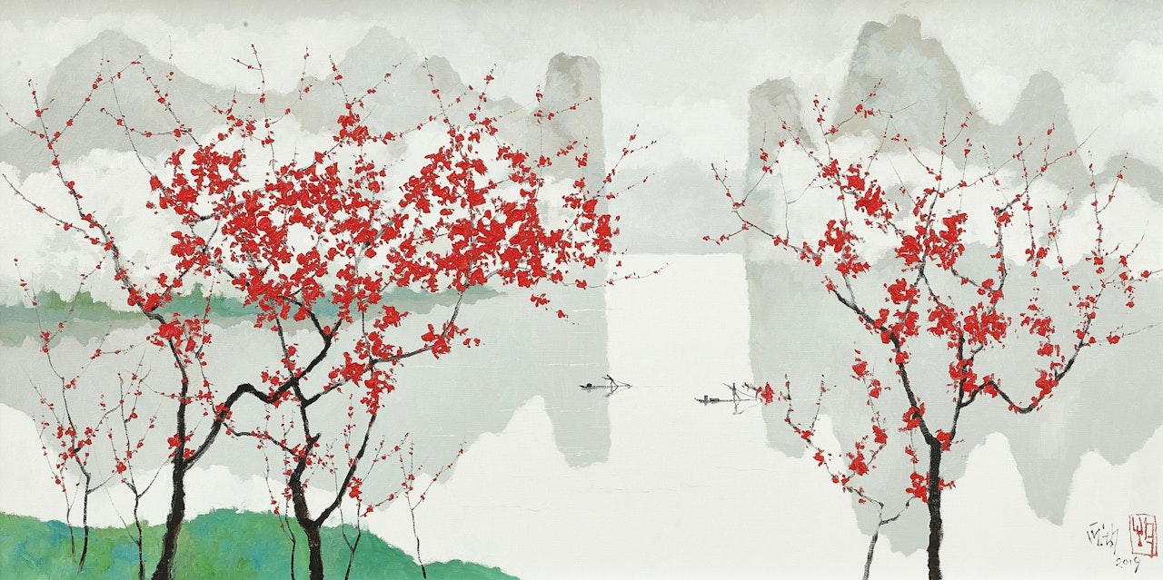 The Arrival of Spring in Lijiang by Pang Jiun