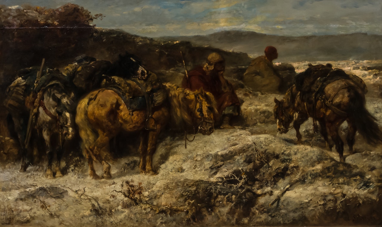 Arab Scouts by Adolf Schreyer