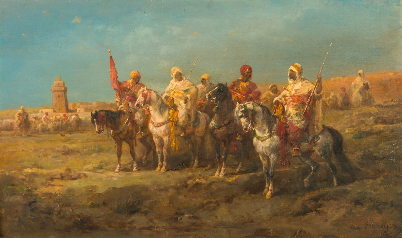 Discussing the Route by Adolf Schreyer