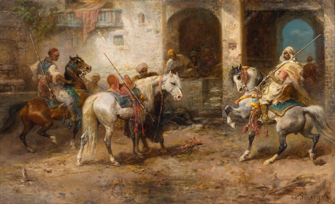 Arabian Horseman by Adolf Schreyer