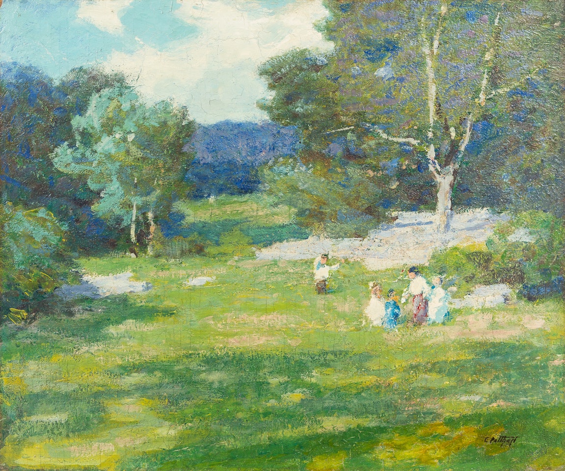 Children in Meadow by Edward Henry Potthast