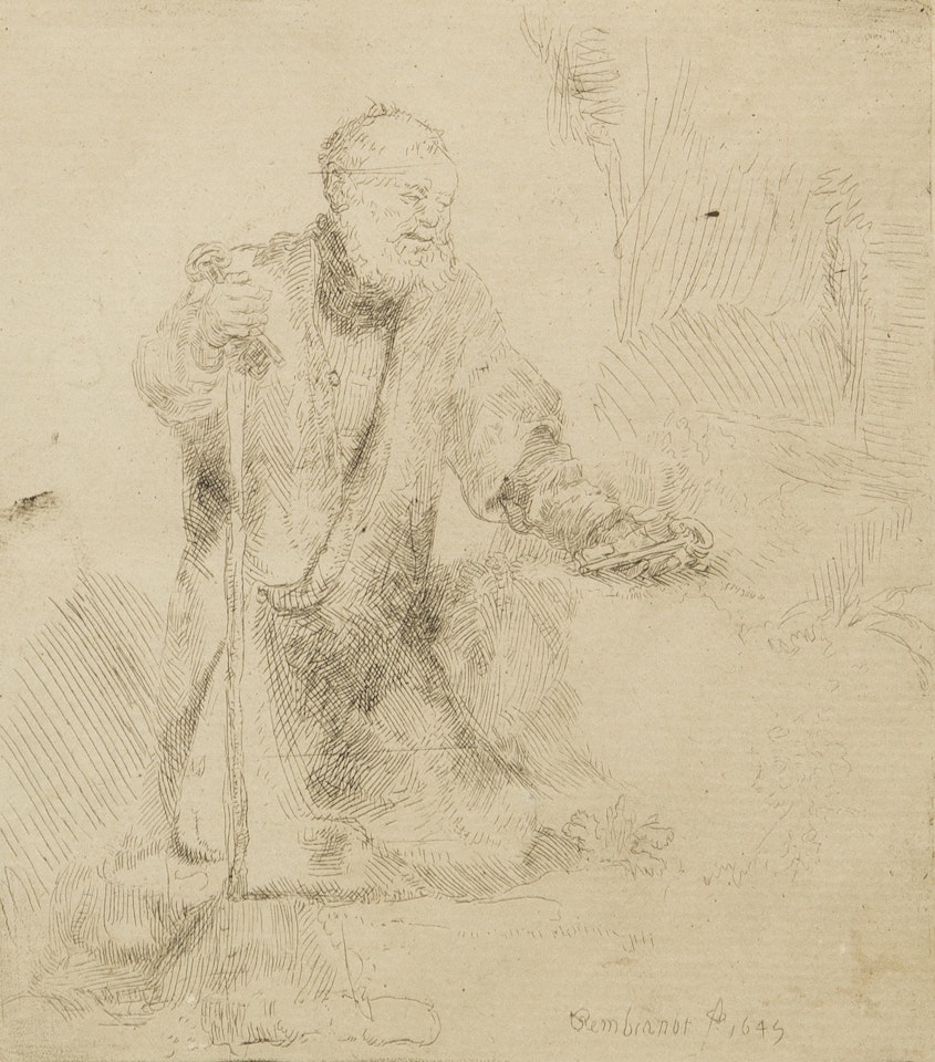 St. Peter in Penitence by Attributed to Rembrandt Harmensz van Rijn
