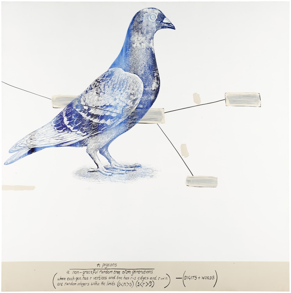 Operator Painting (n Pigeons) by Keith Tyson