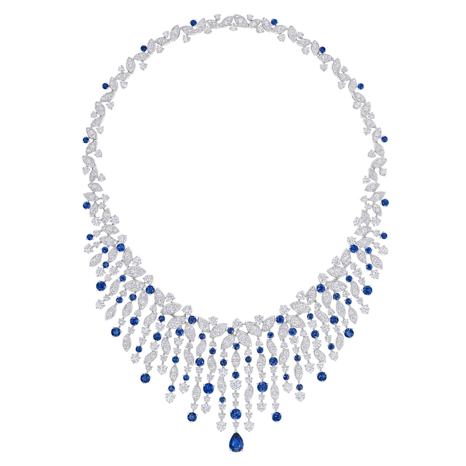 Graff | Sapphire and Diamond 'Rhythm' Necklace by Graff
