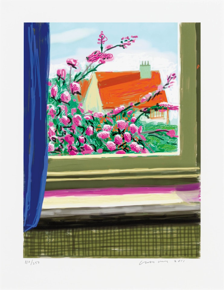 My Window, ‘No. 778’, 17th April 2011 with Art Edition Book by David Hockney