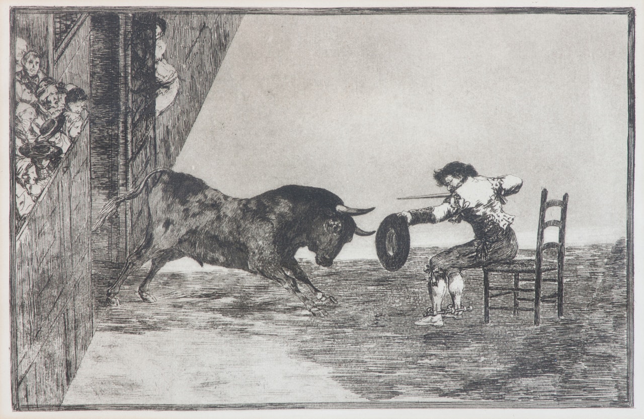 Temeridad de martincho en la plaza de zaragoza by Francisco José de Goya