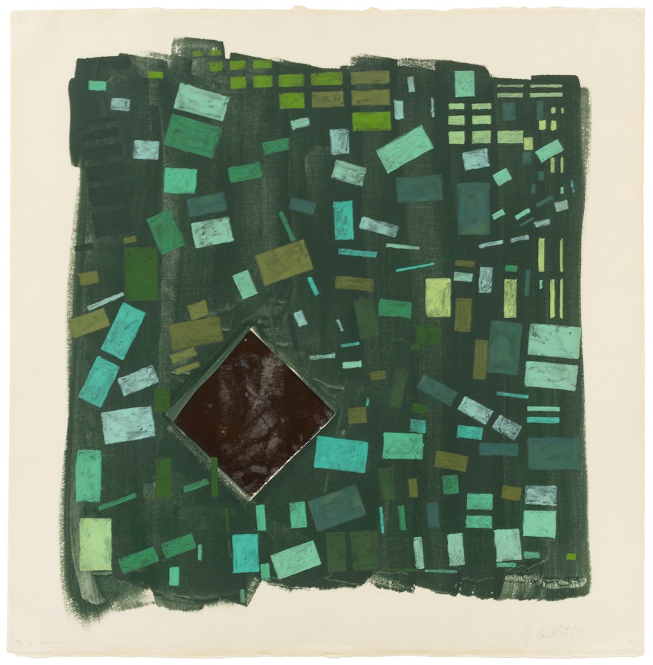 X6 Rectangles, 1992 (from the Homan-Ji series) by Jennifer Bartlett