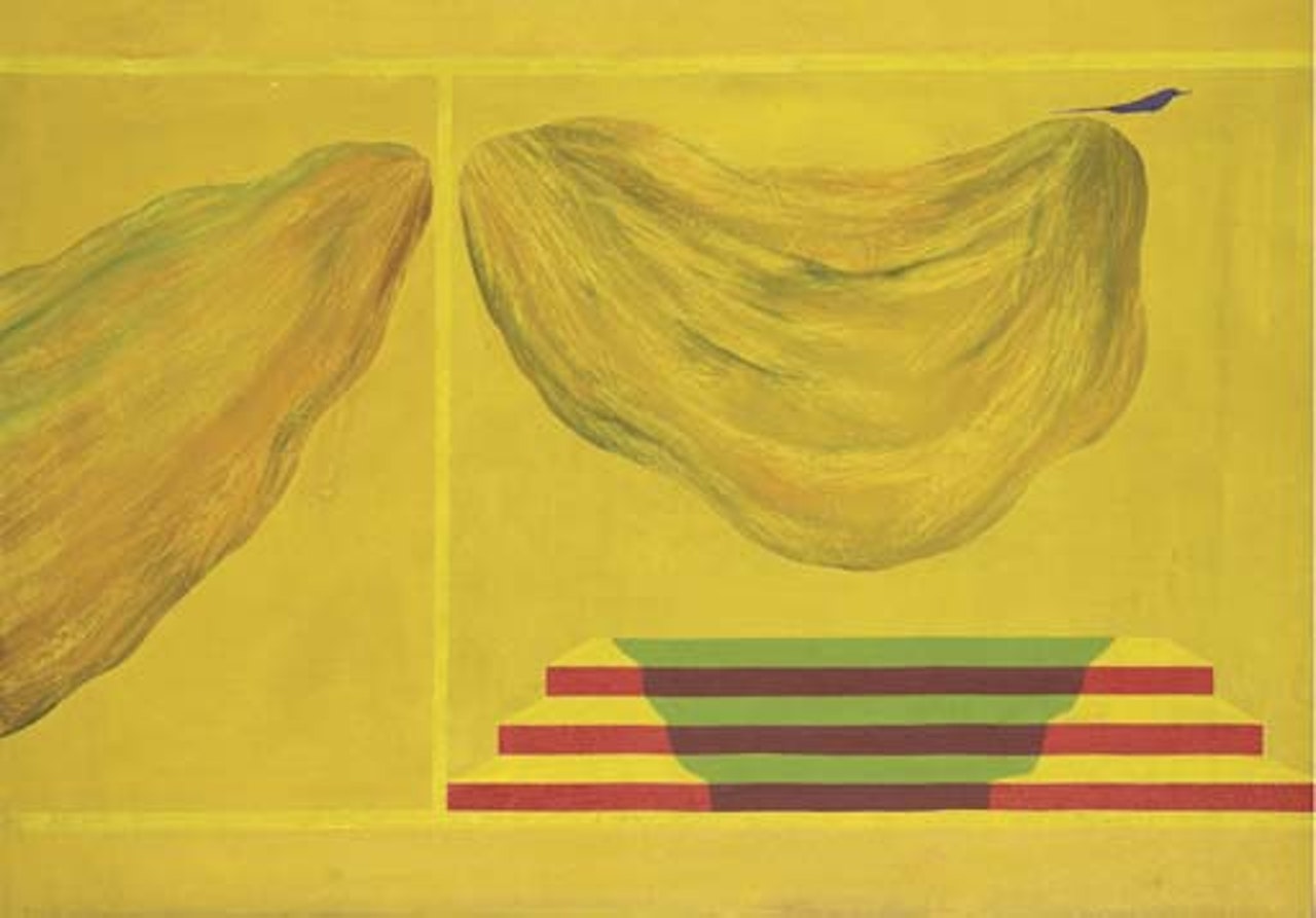 Mountain, Tree and Bird Series by Jagdish Swaminathan