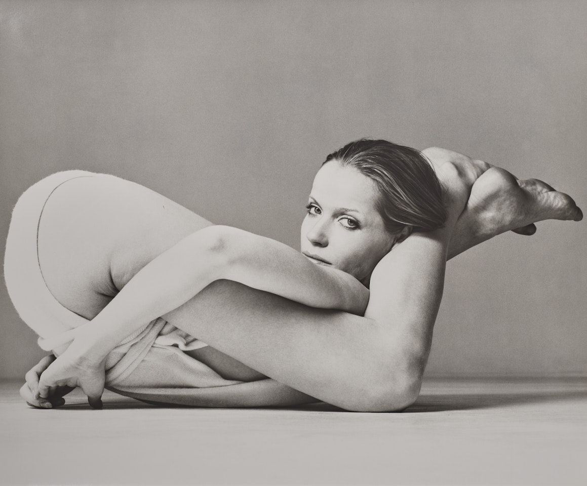 Veruschka, Wrap by Giorglo di Sant'Angelo, New York studio, March by Richard Avedon