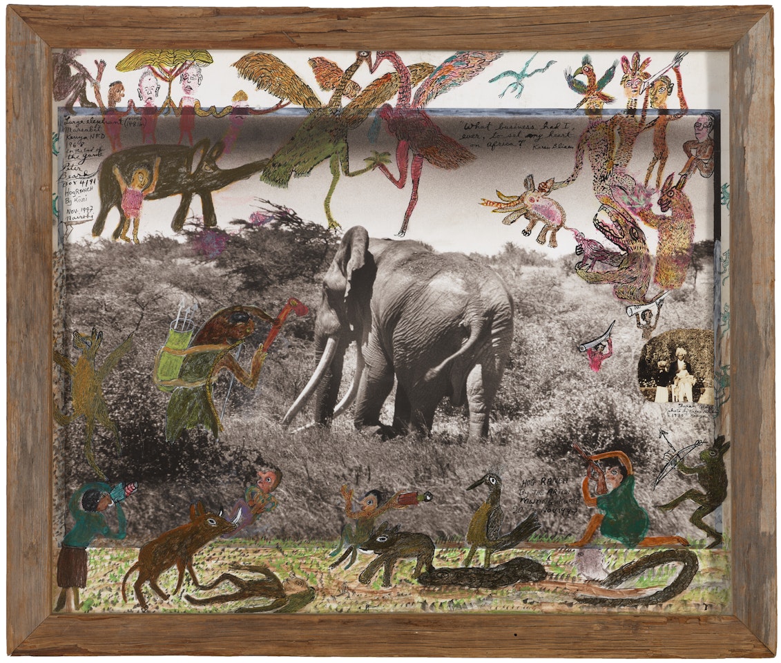 Large Elephant (circa 148 lbs.), Marsabit, Kenya, NFD (from The End of the Game) by Peter Beard