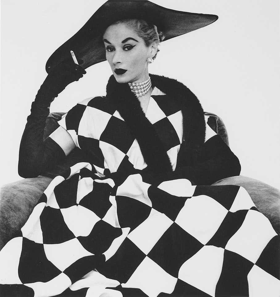 ‘Harlequin Dress (Lisa Fonssagrives-Penn) by Irving Penn