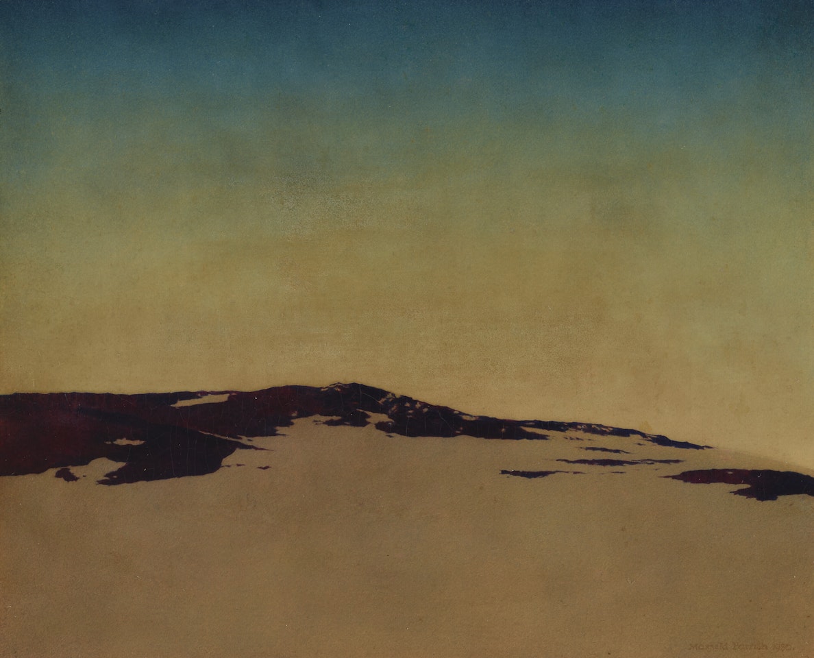 North Pasture: Winter by Maxfield Parrish