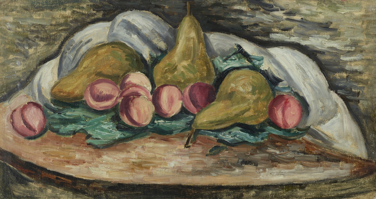 Still Life - Peaches and Pears by Marsden Hartley