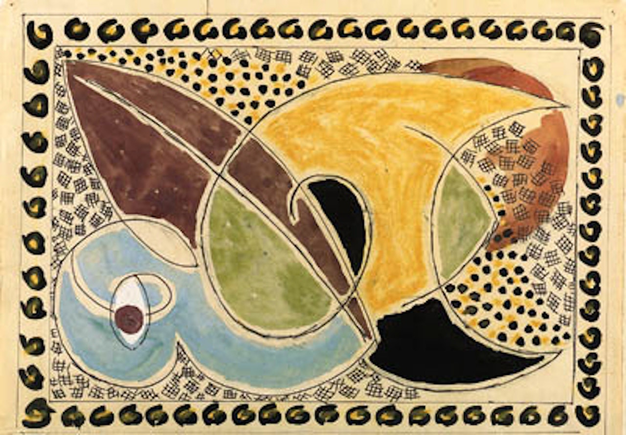 Design for a rug by Duncan Grant