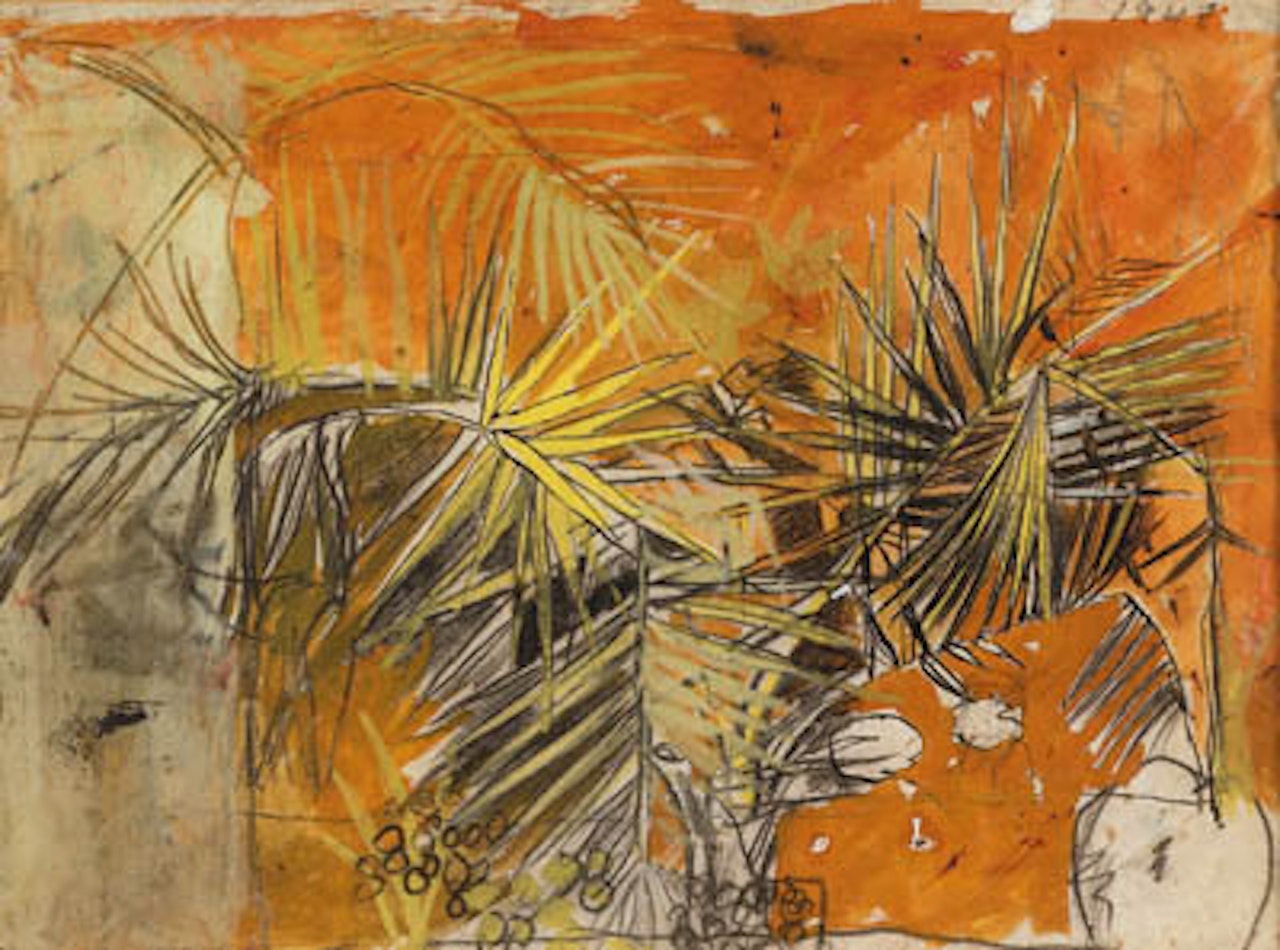 Study of palm trees, Cote d'Azur by Graham Sutherland