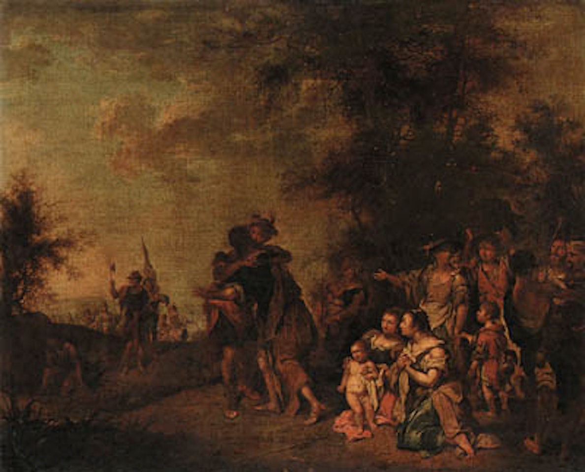 Meeting of David and Absalom by German School