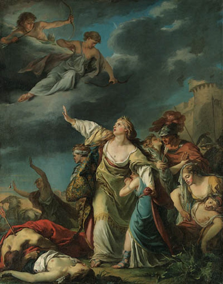 Destruction of the children of Niobe by French School