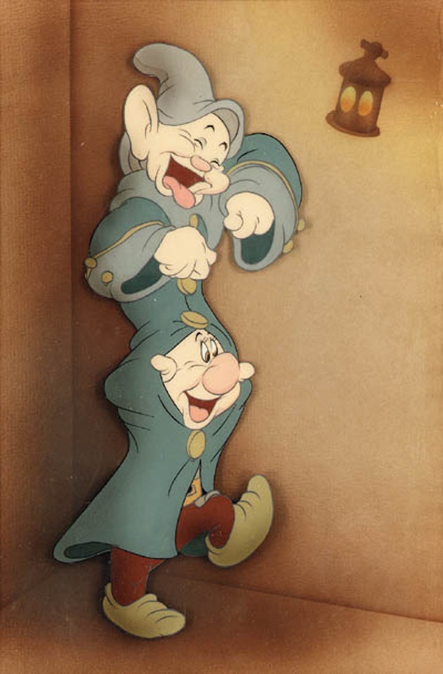 Snow White and seven dwarfs - Dopey dances with Happy by Walt Disney Studios
