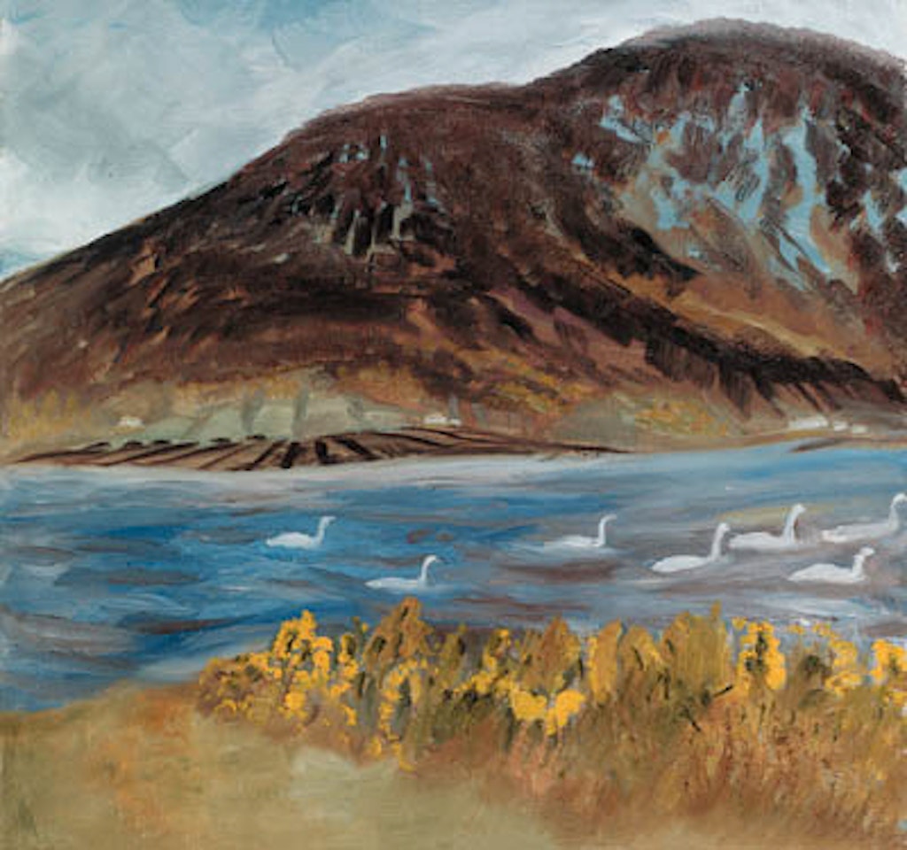 Swans on Keel Loch, Aran by Winifred Nicholson