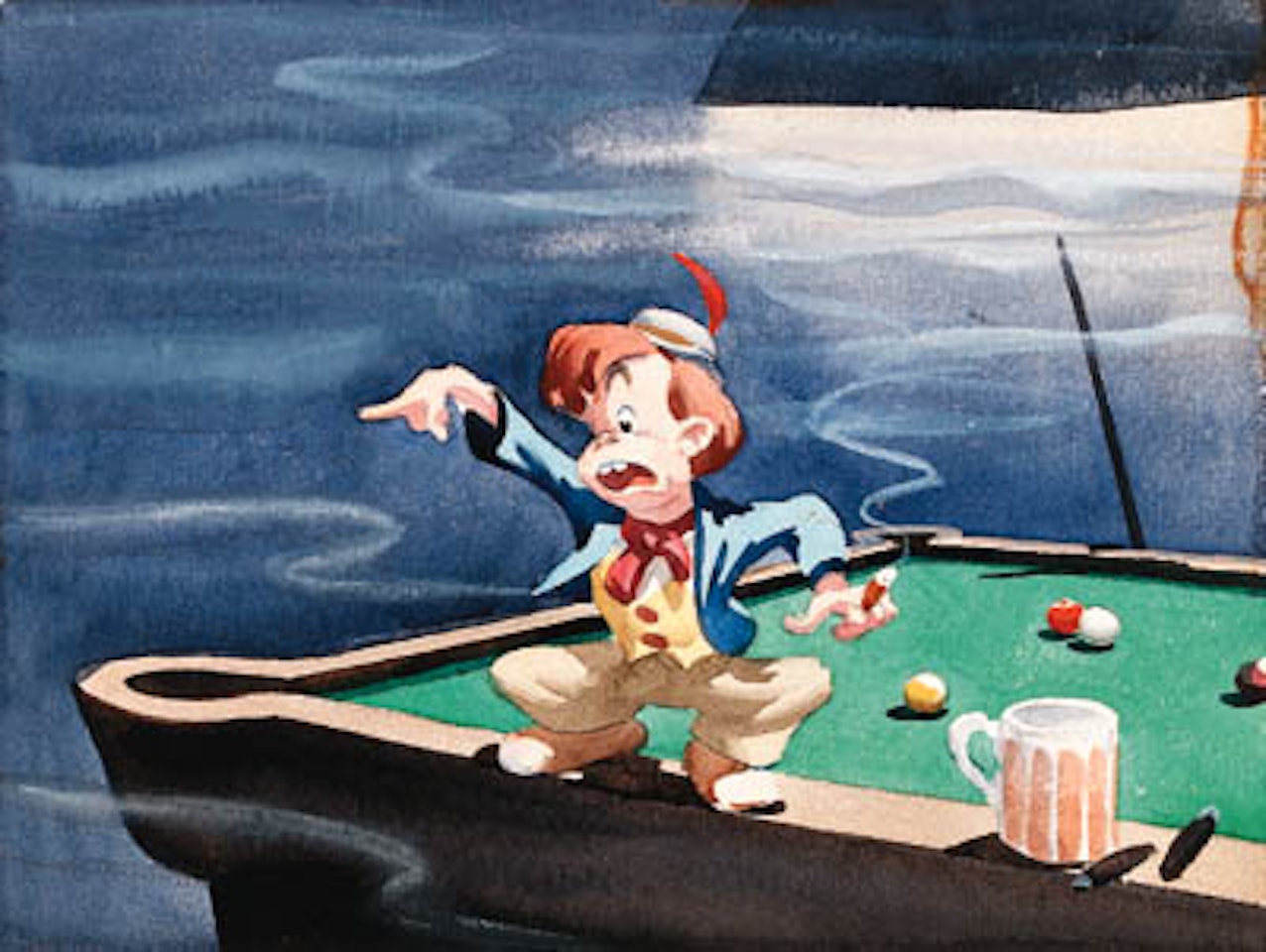 Pinocchio - Lampwick on pool table by Walt Disney Studios
