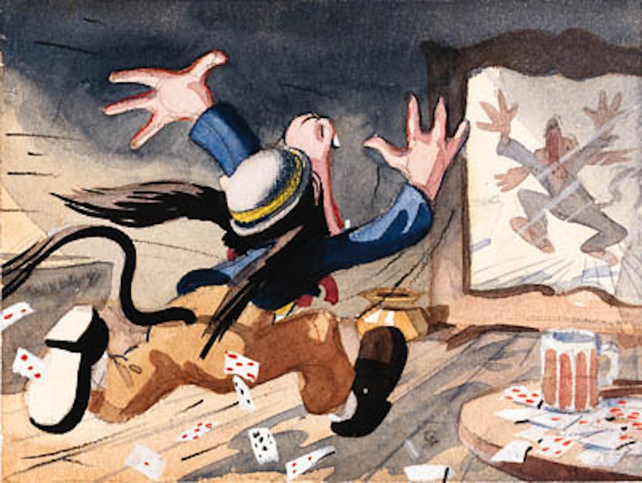 Pinocchio - Lampwick races to mirror by Walt Disney Studios