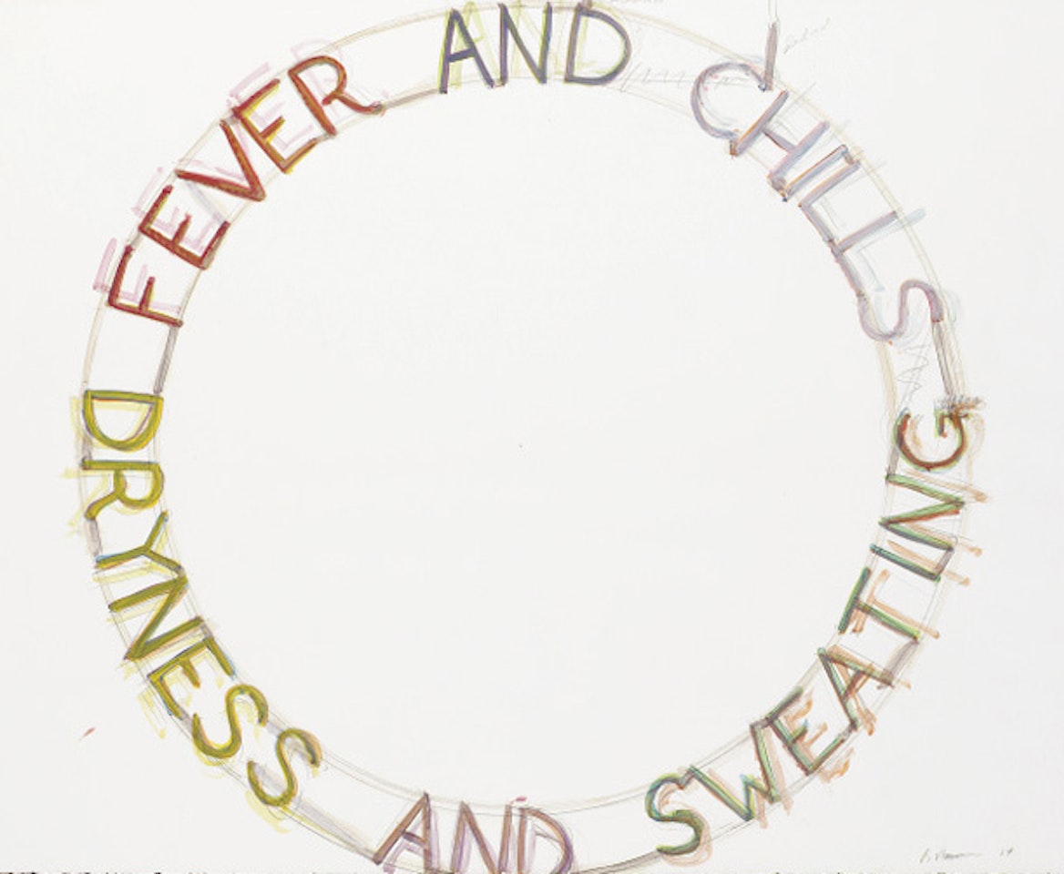 Fever chills dryness and sweating by Bruce Nauman