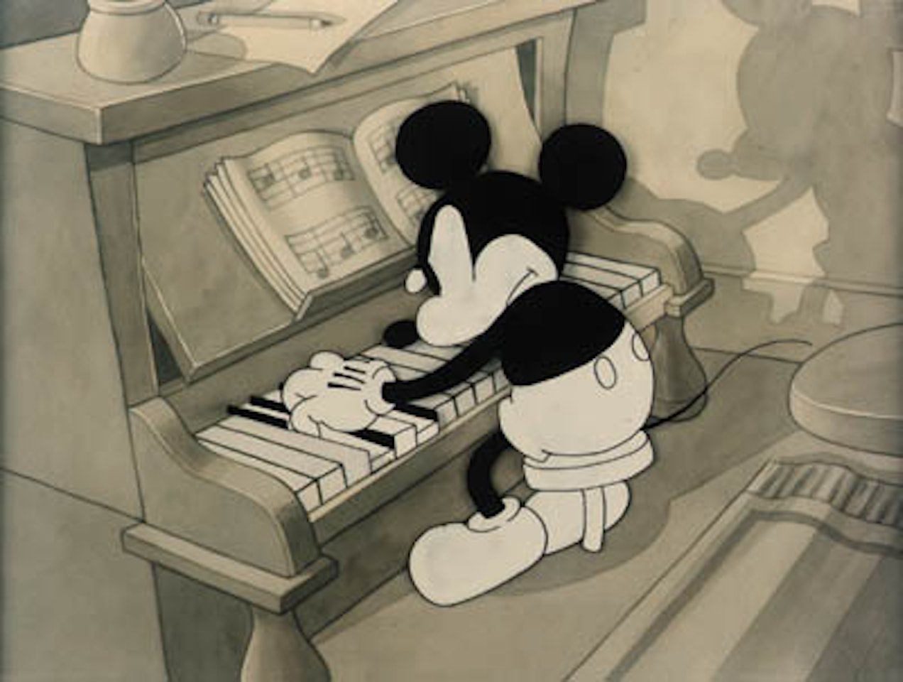Delivery boy - Mickey plays piano by Walt Disney Studios