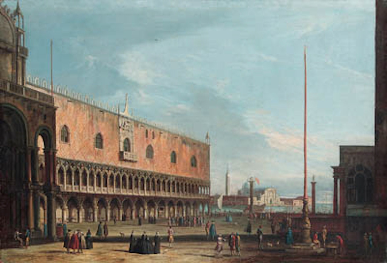 Venice-the Piazzetta and the Doge's Palace by Apollonio Domenichini