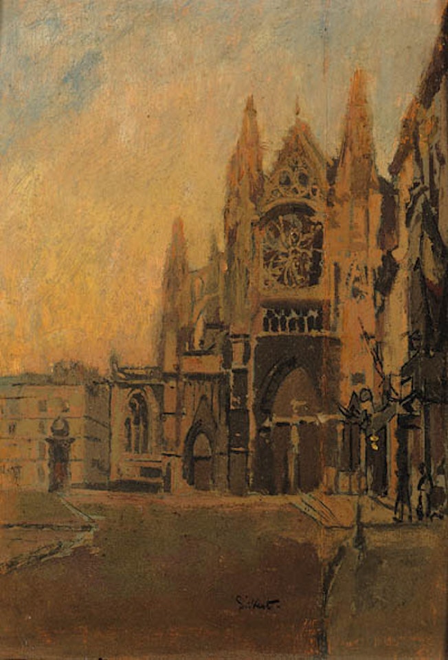 St. Jacques facade, Dieppe by Walter Richard Sickert