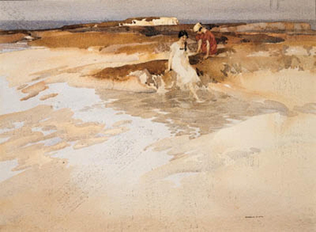 Rocks and pools by William Russell Flint