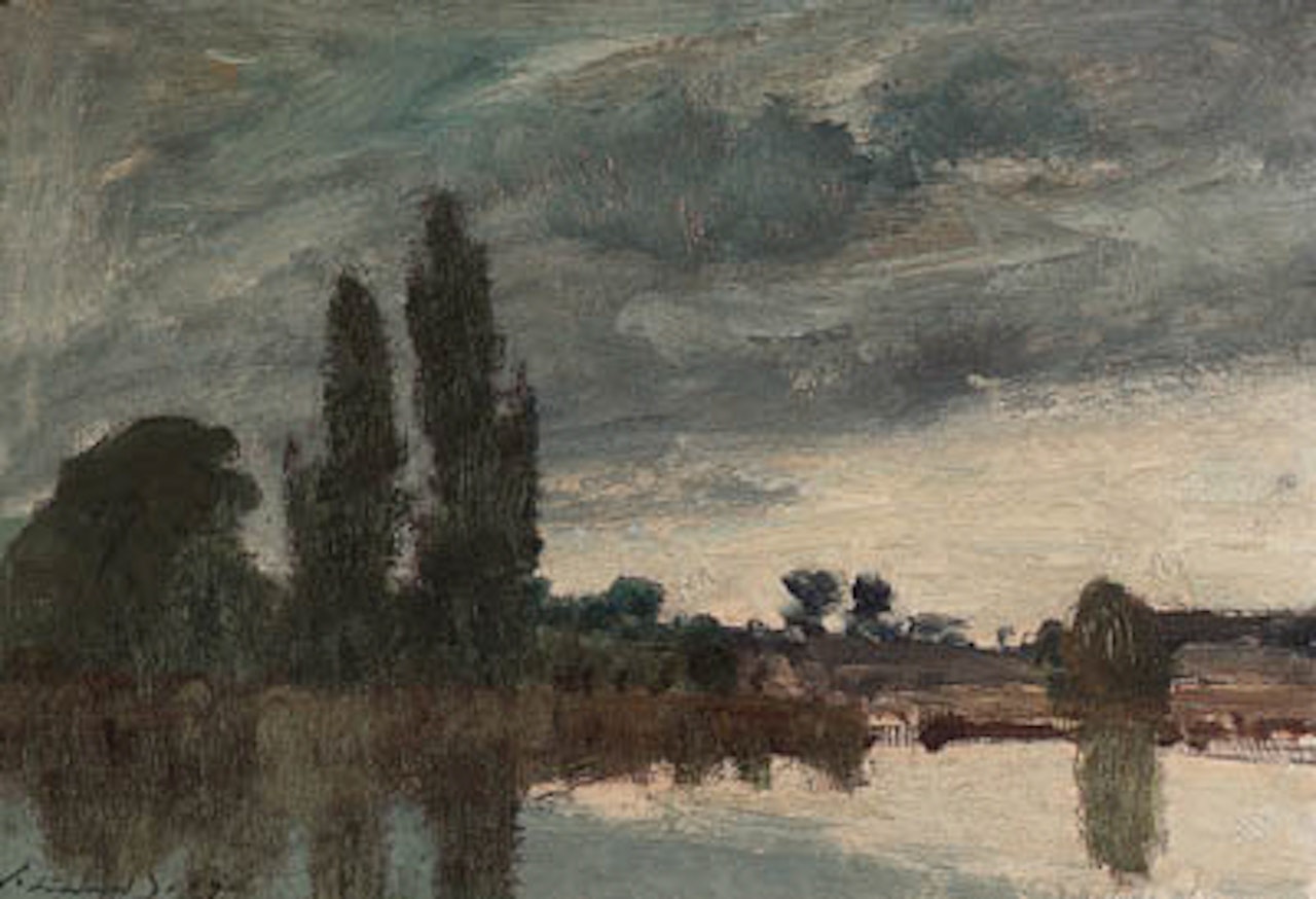 Poplars on Horning Reach by Edward Seago