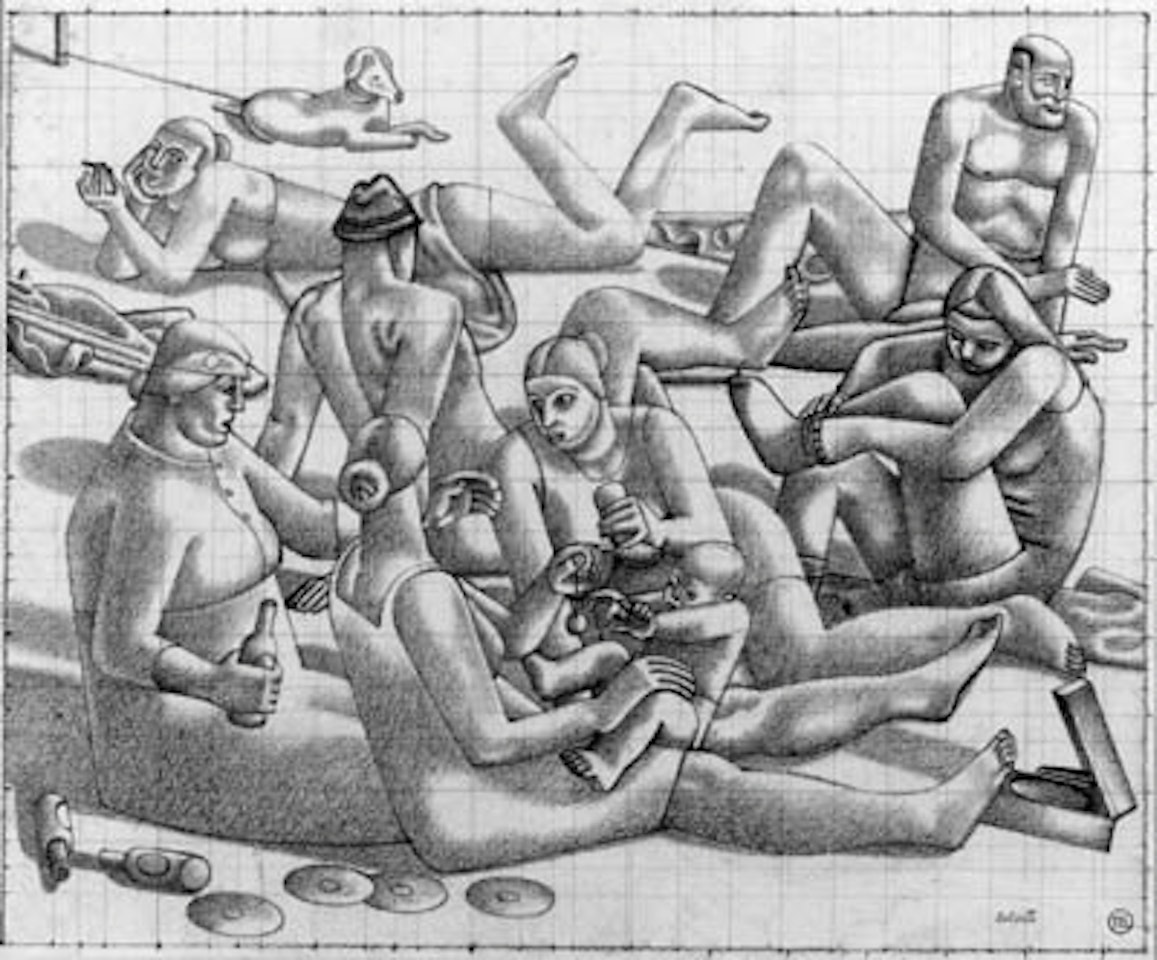 Study for Sunbathing by William Roberts