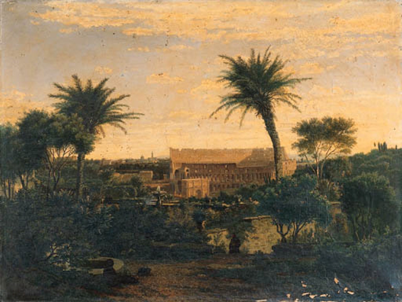 Veduta di Roma con il Colosseo by Italian School