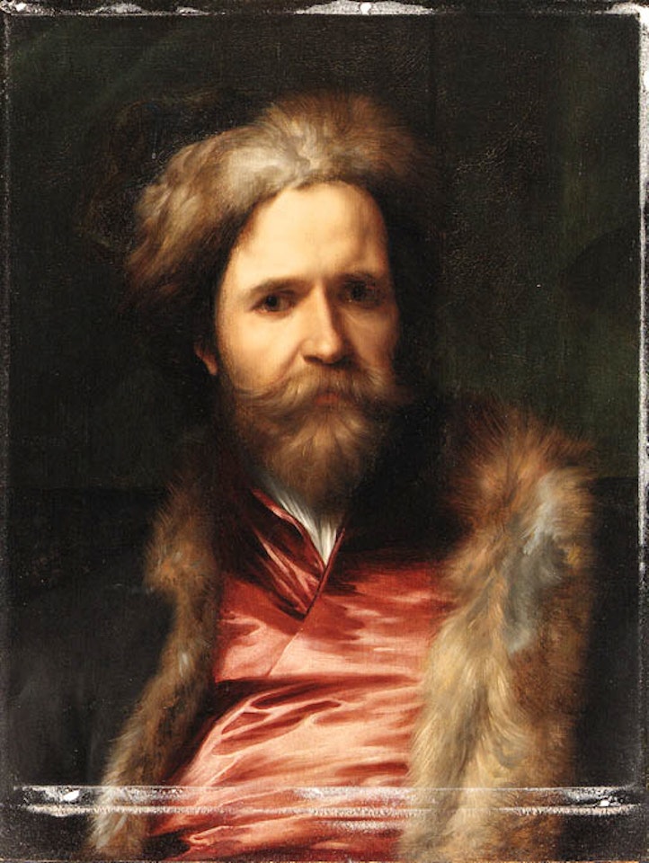 Portrait of Martin Ryckaert, bust length, wearing fur-lined coat and hat by Anthony van Dyck
