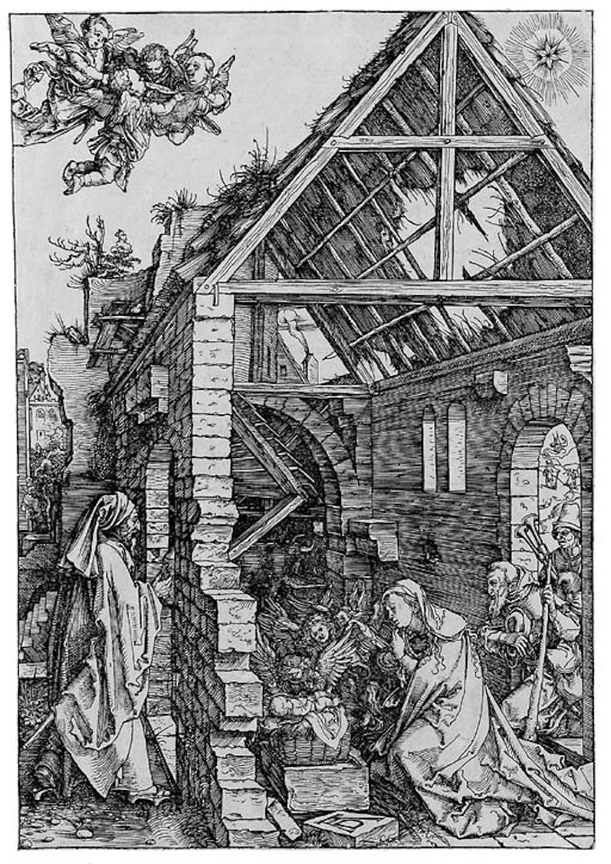 The Adoration of the Shepherds, from the Life of the Virgin by Albrecht Dürer