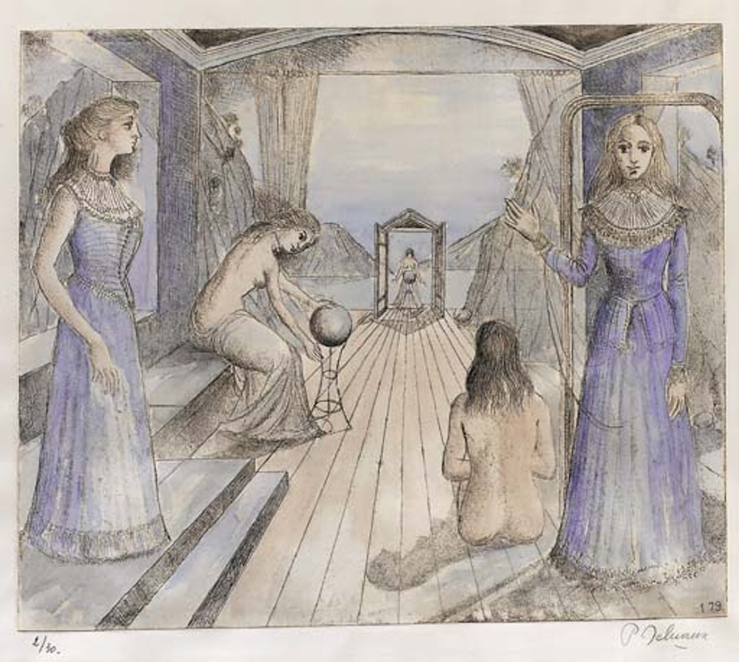 Les vestales by Paul Delvaux