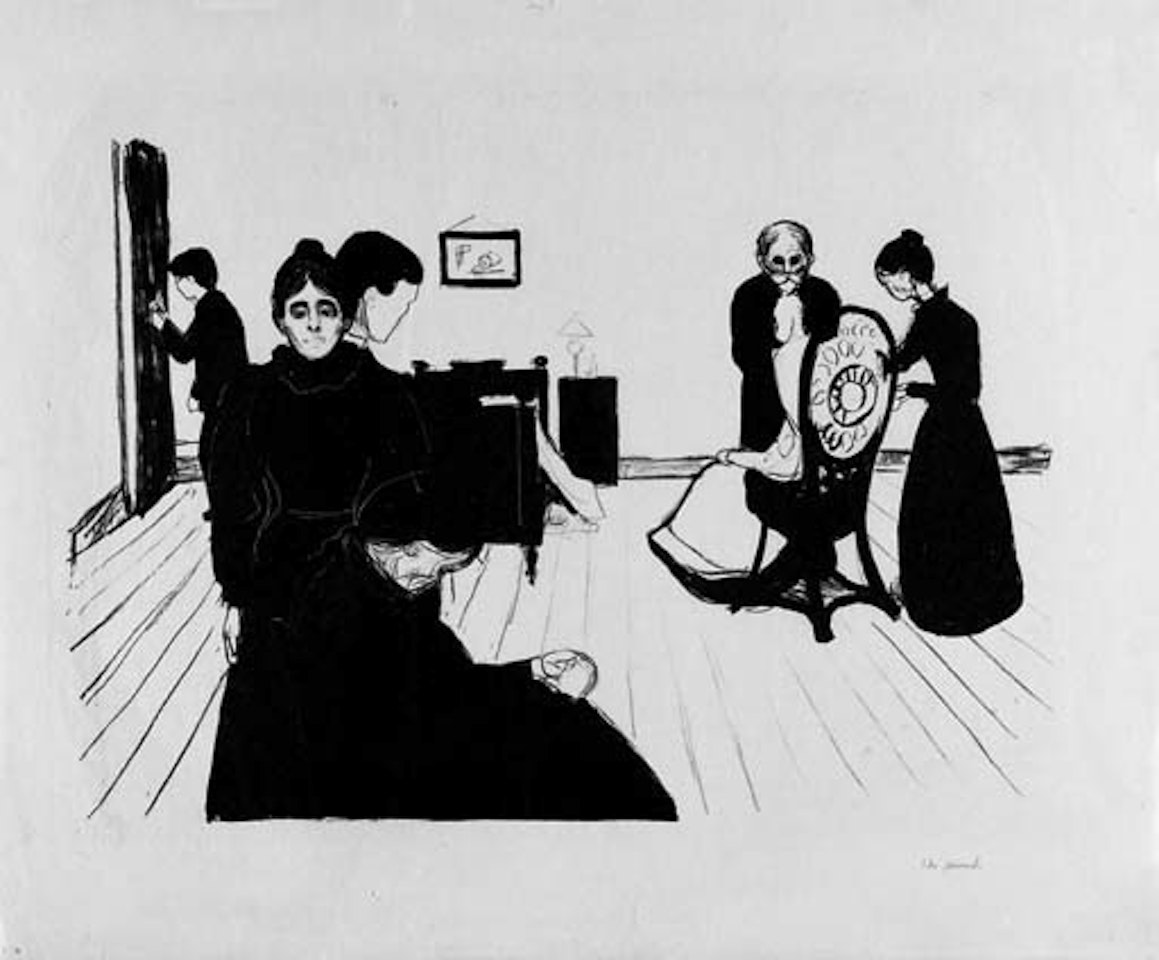 Sterbezimmer by Edvard Munch