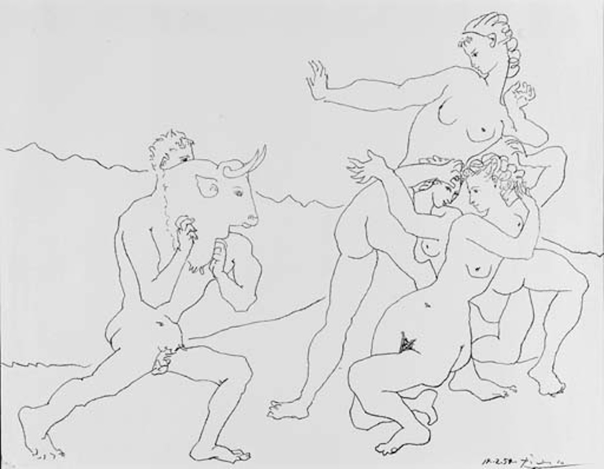 Le jeu du taureau by Pablo Picasso